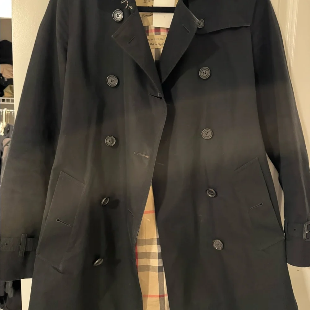 Burberry Black Trench Coat - Picture 2 of 4